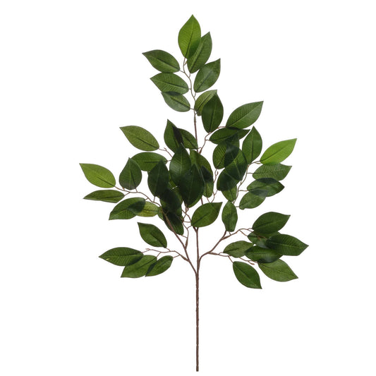 Elegant Foliage Delight: 22" Sakaki Spray 34 Leaves Set of 4 - Lifelike Greenery for Floral Arrangements, Home Decor, and Events - Create Stunning Displays