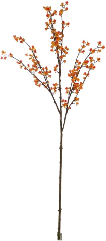 38" Bittersweet Branch Spray | 12-Pack Lifelike Silk Flowers | Fall Accents | Artificial Autumn Branches | Thanksgiving Home & Office Decor