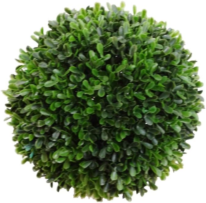9" Boxwood Ball - Lifelike Artificial Boxwood Topiary Sphere for Indoor and Outdoor Decor, UV Resistant Faux Greenery, Perfect for Home, Garden, Events, and Commercial Spaces. Elevate Your Space with Style.