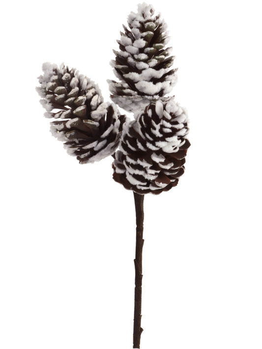 Beautiful 10" Snow Pine Cone - Set of 24 Pieces - White Color for Winter Decor, Crafts, and Christmas - Realistic Texture, Natural Pinecones, Versatile Holiday Ornament
