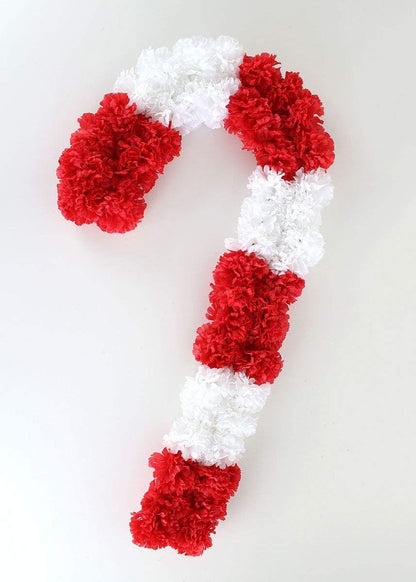 Red Silk Carnation Picks, Artificial Flowers for Weddings, Decorations, DIY Decor, 100 Count Bulk, 3.5" Carnation Heads with 5" Stems