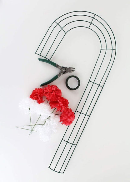 Red Silk Carnation Picks, Artificial Flowers for Weddings, Decorations, DIY Decor, 100 Count Bulk, 3.5" Carnation Heads with 5" Stems