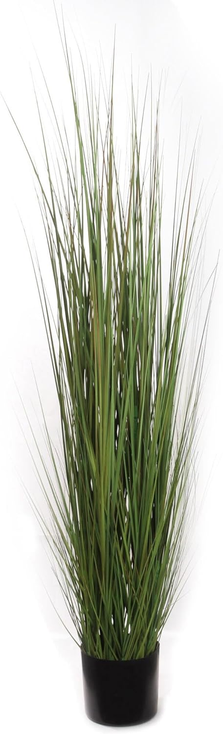 5' Grass Bush in Pot: Lifelike Artificial Greenery for Indoor/Outdoor Home Decor, Farmhouse Display & Event Centerpieces