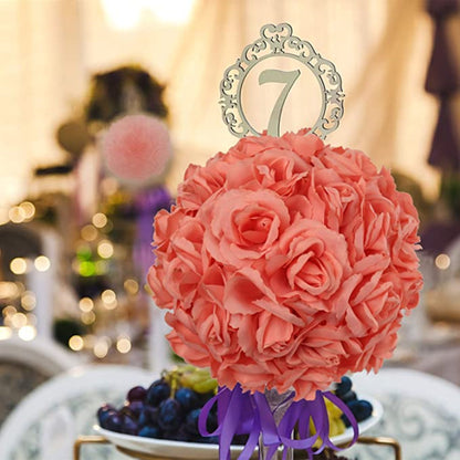 Peach Perfection: 100pc Silk Flowers Peach Rose Picks for Stunning Floral Arrangements, Crafts, and Wedding Decor