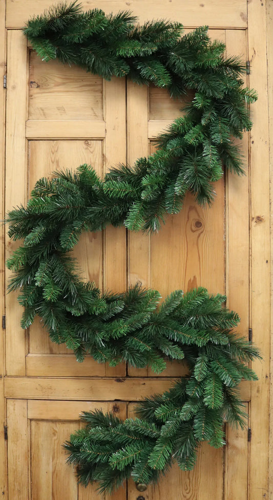 Artificial Pine Garland Deluxe Evergreen 190 Tips-9' x 12"