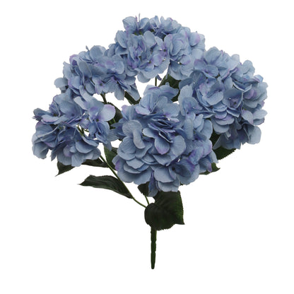 Captivating Blue Hydrangea Bush - Artificial Flower Arrangement for Home & Garden Décor - Realistic & Maintenance-Free Faux Floral Accent