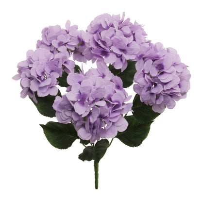 Charming Lavender Hydrangea Bush - Artificial Flower Arrangement for Home & Garden Décor - Realistic & Maintenance-Free Faux Floral Accent