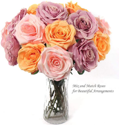 Artificial Lilac Open Rose Stem-20"