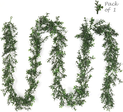 Artificial Boxwood Garland- 9'