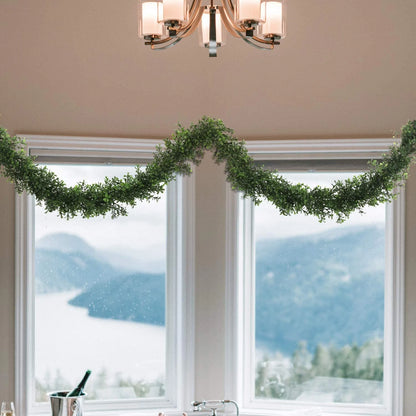 Artificial Boxwood Garland- 9'