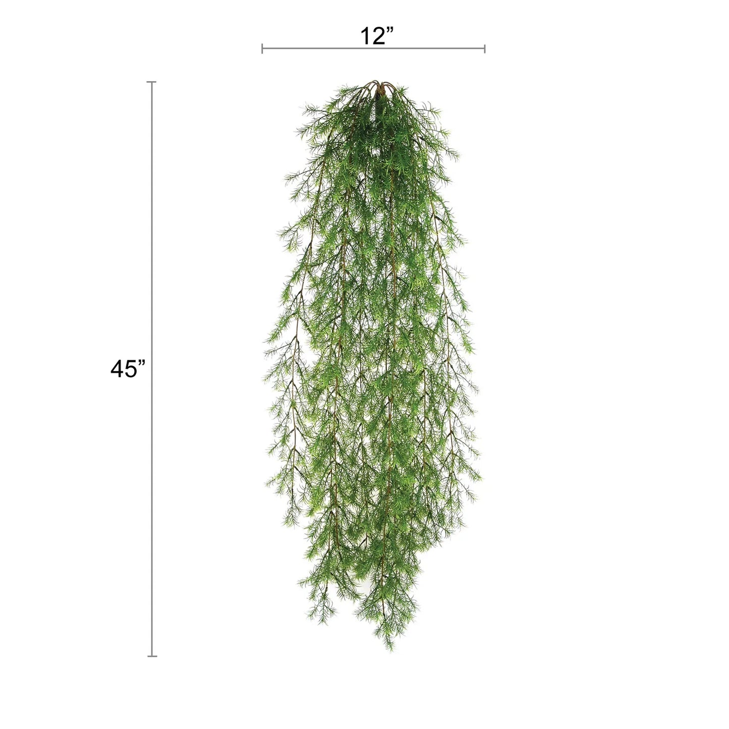 All Weather Artificial SpringeriI Plant Hanging w 9 Branches 45"