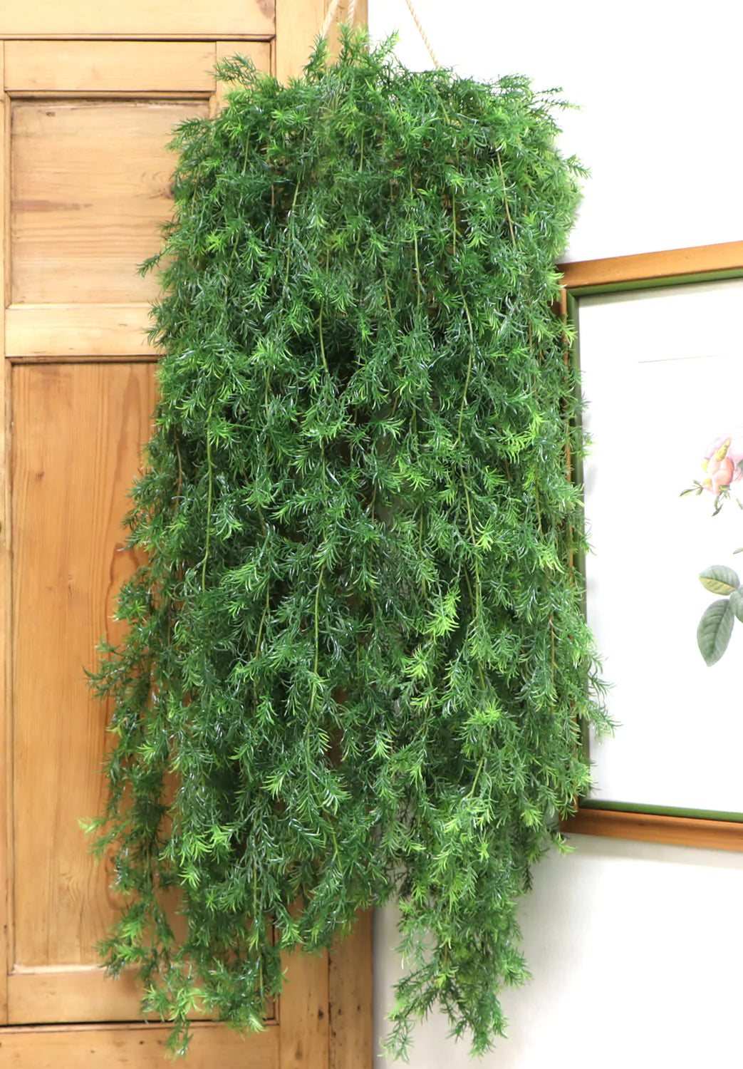 All Weather Artificial SpringeriI Plant Hanging w 9 Branches 45"