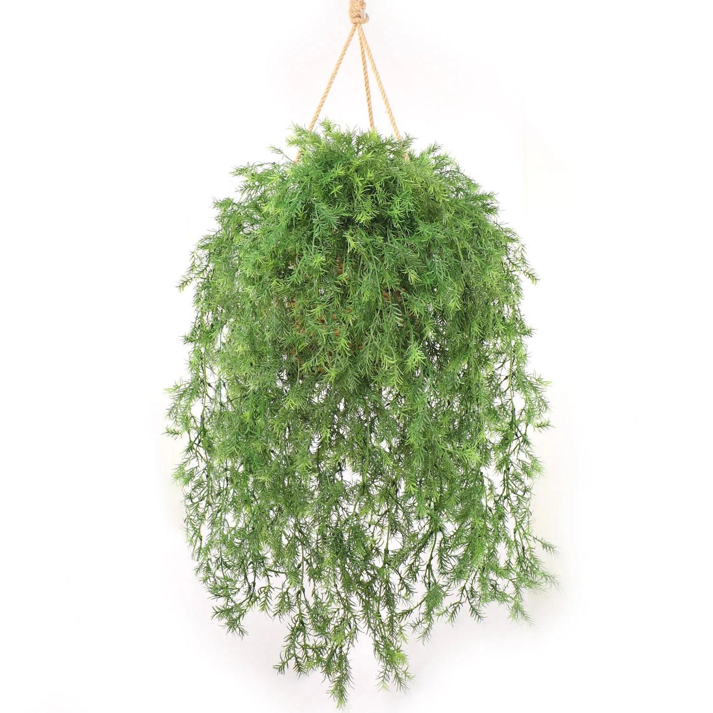 All Weather Artificial SpringeriI Plant Hanging w 9 Branches 31"