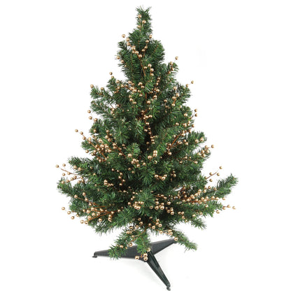 Artificial Gold Berry Stem Picks 35 Berries- 17"