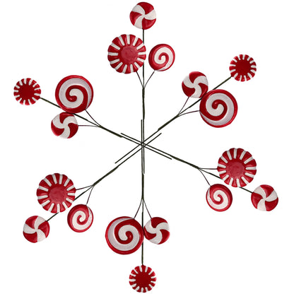 Artificial Peppermint Candy Pick Christmas Decoration Assortment-17"