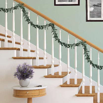 6-Foot Long Artificial Boxwood Garland, Lifelike Greenery, Perfect for Home & Seasonal Decor, Wedding & Christmas Decorations