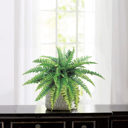 Artificial Boston Fern Plant Wide (35 Fronds)-34"