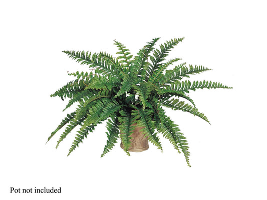 Artificial Boston Fern Plant (42 Fronds)-34" Set of 2