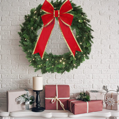 Christmas Wreath LED Lights 48" Classic Green Pine