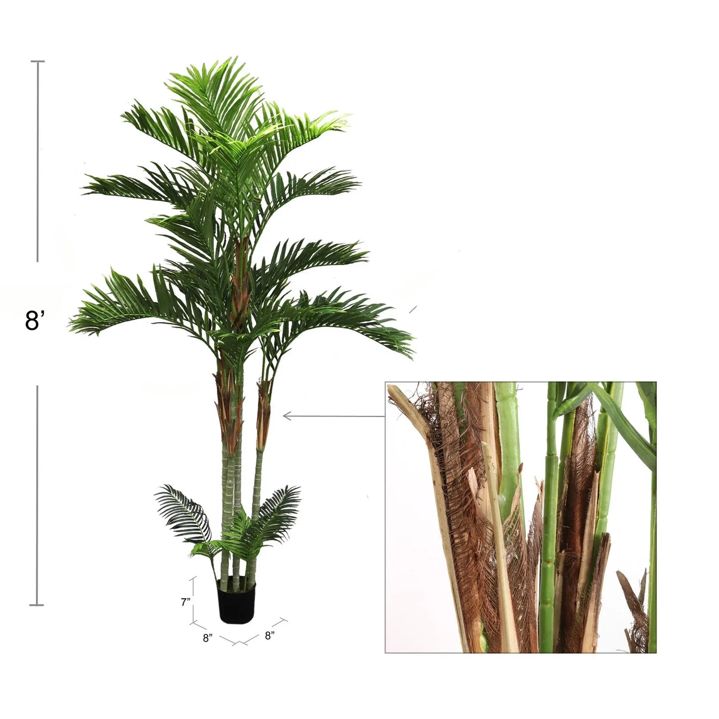 Artificial Areca Palm Tree - 8'