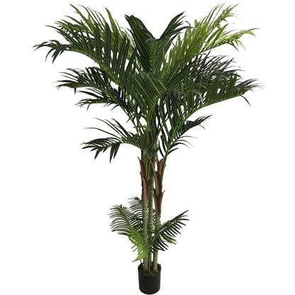 Artificial Golden Cane Areca Palm 7' - Lifelike Indoor/Outdoor Faux Plant - Low Maintenance, UV-Resistant, Easy-to-Clean Decor for Home, Office, Patio & Garden