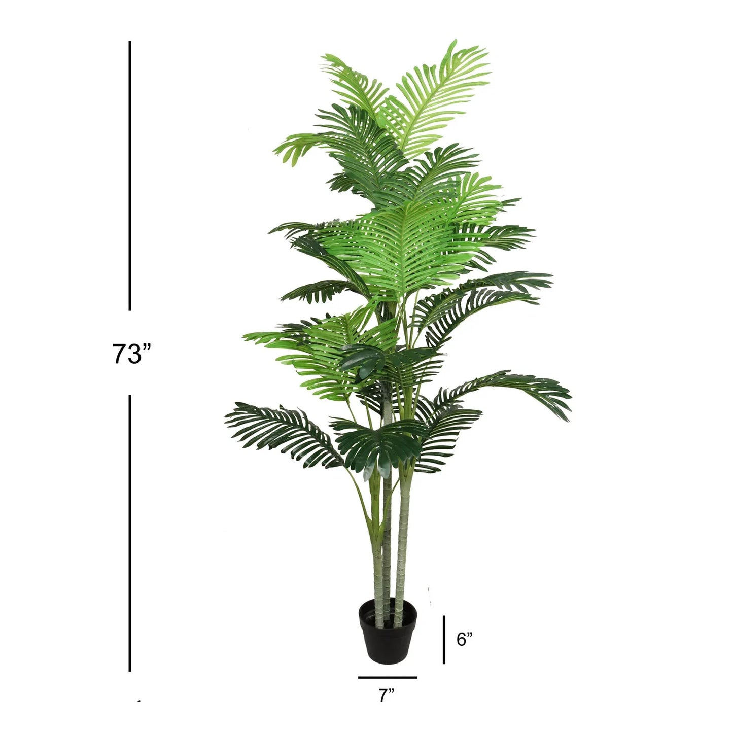 Artificial Areca Palm Tree - 75"