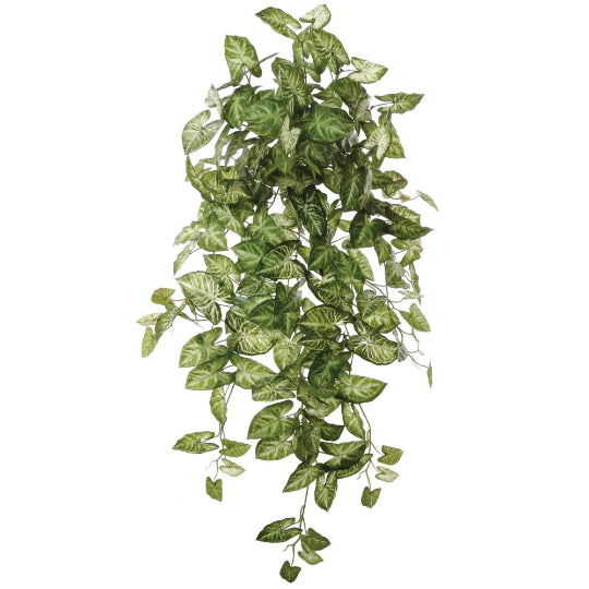 Artificial Hanging Green White Nephthytis Ivy Plant- 38"