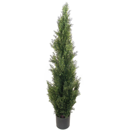Evergreen Elegance: Artificial Cedar Tree 4' in Pot - Lifelike Foliage, Maintenance-Free Décor for Homes, Offices, and Events