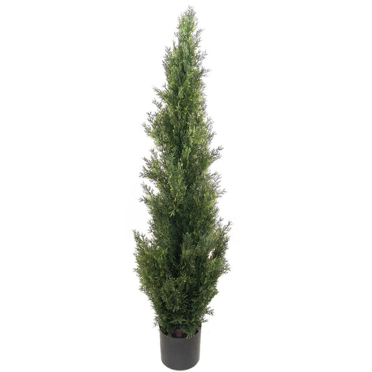Evergreen Elegance: Artificial Cedar Tree 4' in Pot - Lifelike Foliage, Maintenance-Free Décor for Homes, Offices, and Events