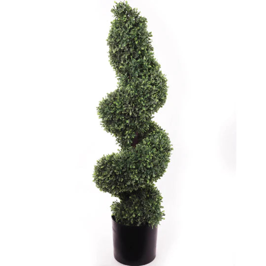 Captivating 36" Boxwood Spiral Topiary - Evergreen Elegance, Outdoor/Indoor Decor, Handcrafted with Care