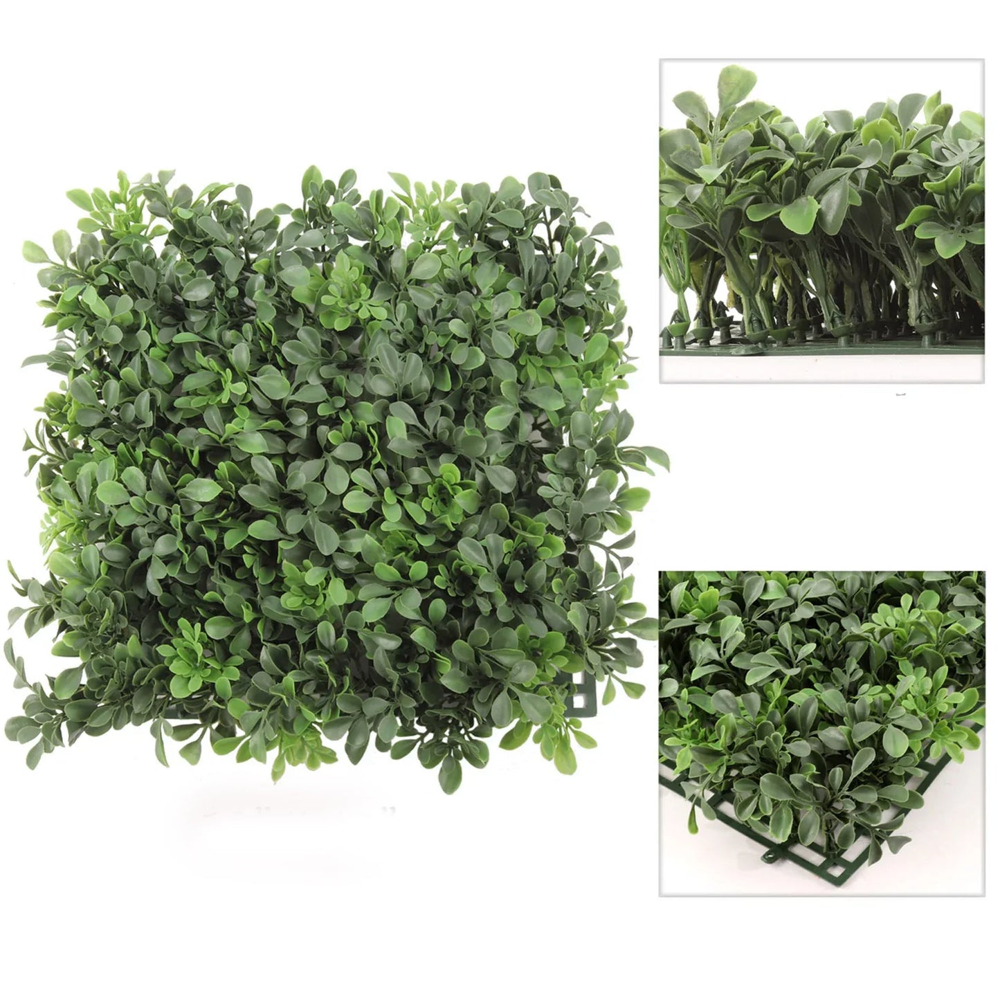 Lush Greenery at Your Fingertips - 12" x 12" (12 Pieces) Artificial Boxwood Panels for Effortless Indoor/Outdoor Décor