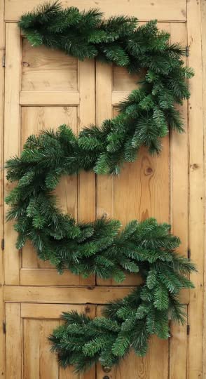 Christmas Garland 9' Artificial Pine Garland Deluxe Evergreen