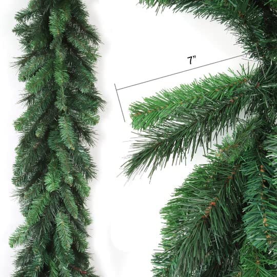 Christmas Garland 9' Artificial Pine Garland Deluxe Evergreen