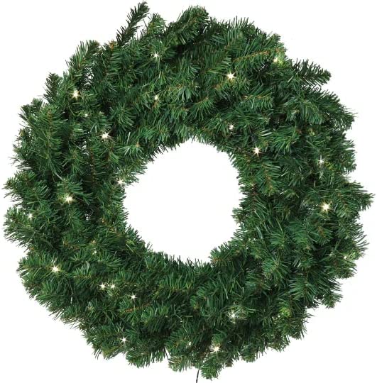 Christmas Wreath 24" Northern Spruce LED Lights