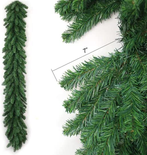 Premium 6-Foot Artificial Pine Christmas Garland - Lush, Lifelike Holiday Decor for Festive Home Enhancemen