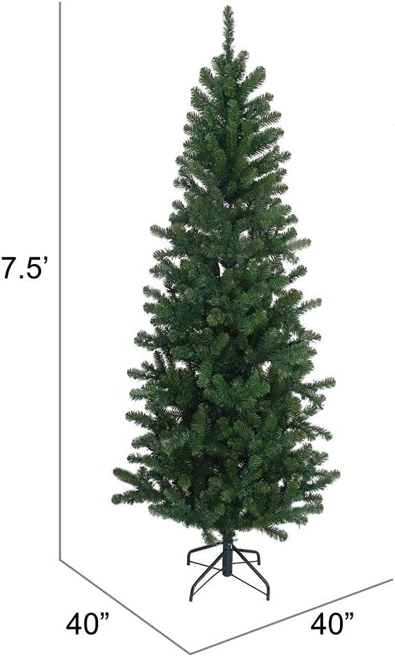 7.5' Deluxe Artificial Christmas Tree with Metal Stand