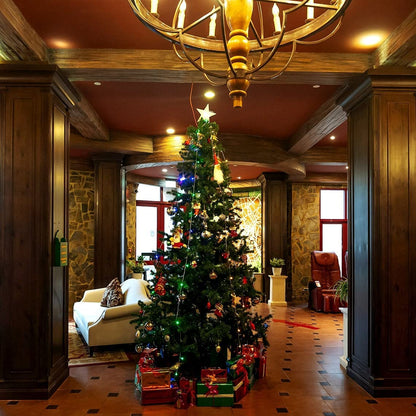 9' Deluxe Artificial Christmas Tree with Metal Stand