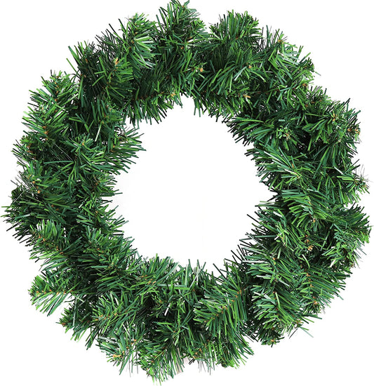 Christmas Wreath 12" Artificial Lifelike Holiday Wreath