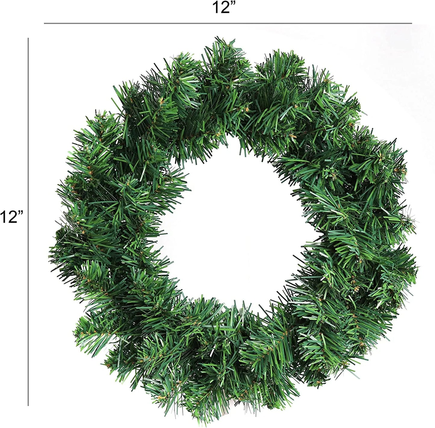 Christmas Wreath 12" Artificial Lifelike Holiday Wreath