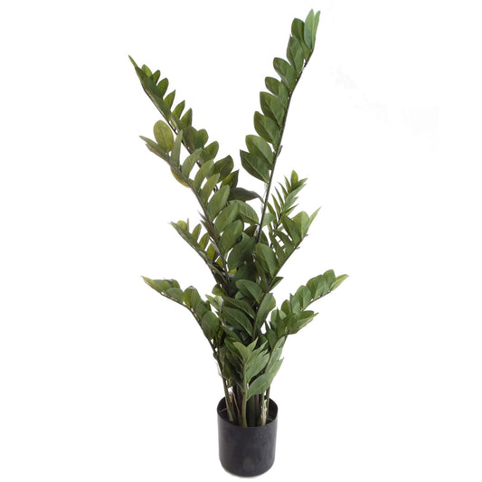 Artificial Zamifolia Bush 43" in Pot - Lifelike Faux Greenery Decor - Indoor/Outdoor, Low Maintenance, UV Resistant - Ideal for Home, Office & Patio
