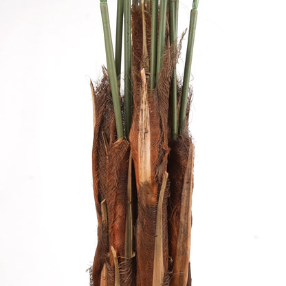 Artificial Silk Areca Palm Tree House Plant in Black Pot  8'