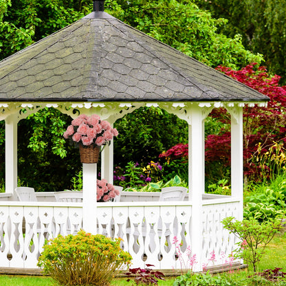 Artificial Pink Rose Bush-20"