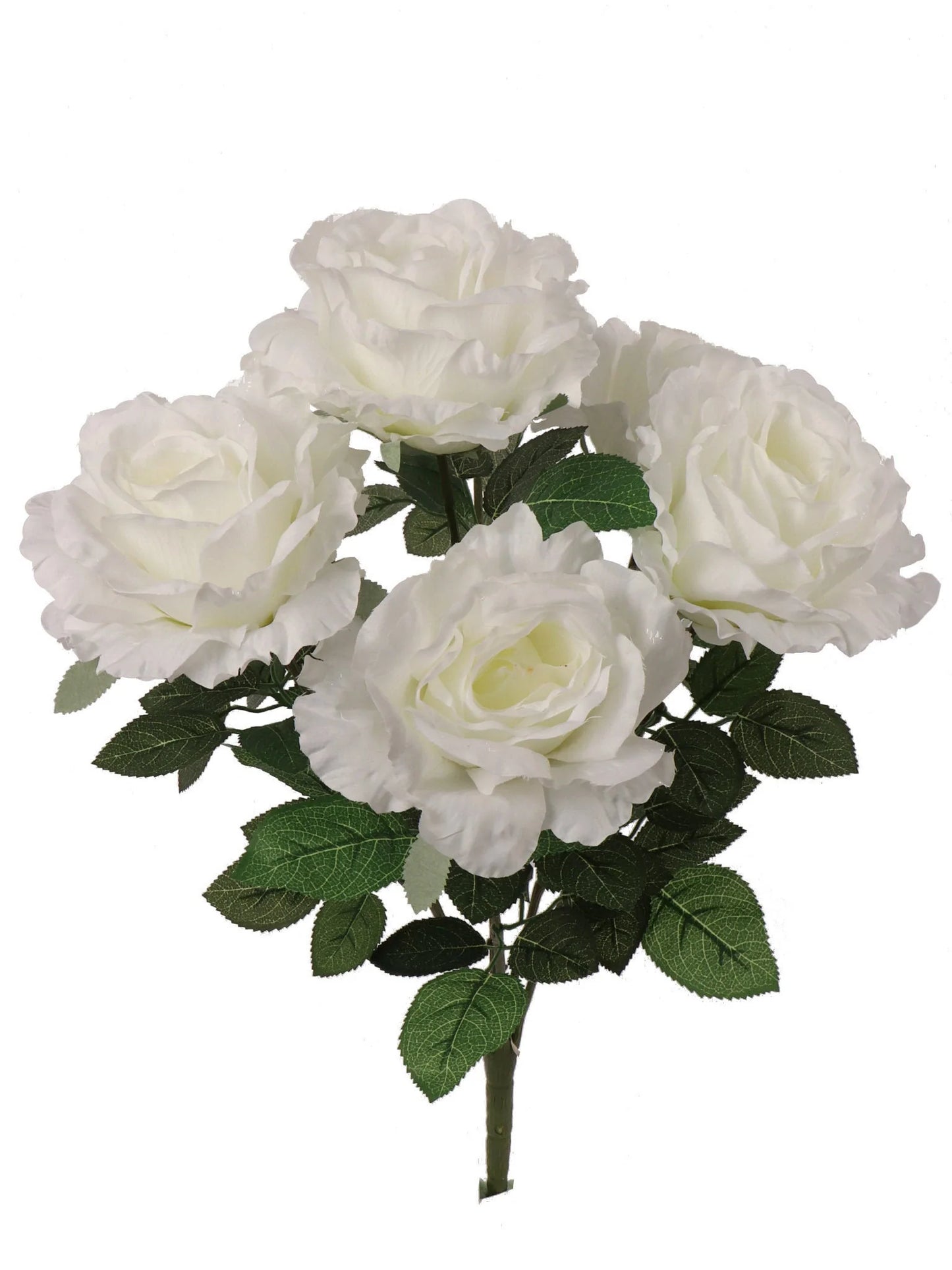 Artificial " White Rose Bush-20" 1 Piece
