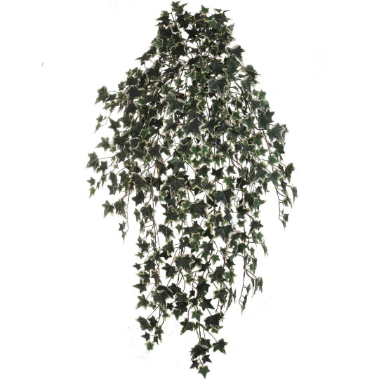 Artificial Hanging Green White Ivy Plant- 38"