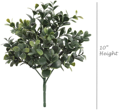 Artificial Dark Green Boxwood Pick- 10"