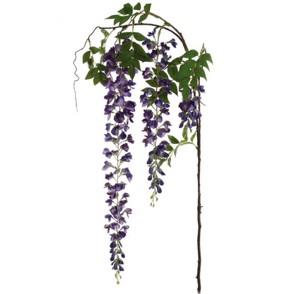 Artificial Purple Hanging Wisteria Garland- 5"