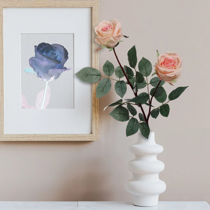 Artificial  Premium Pink Rose Bud-30" 2 Pieces