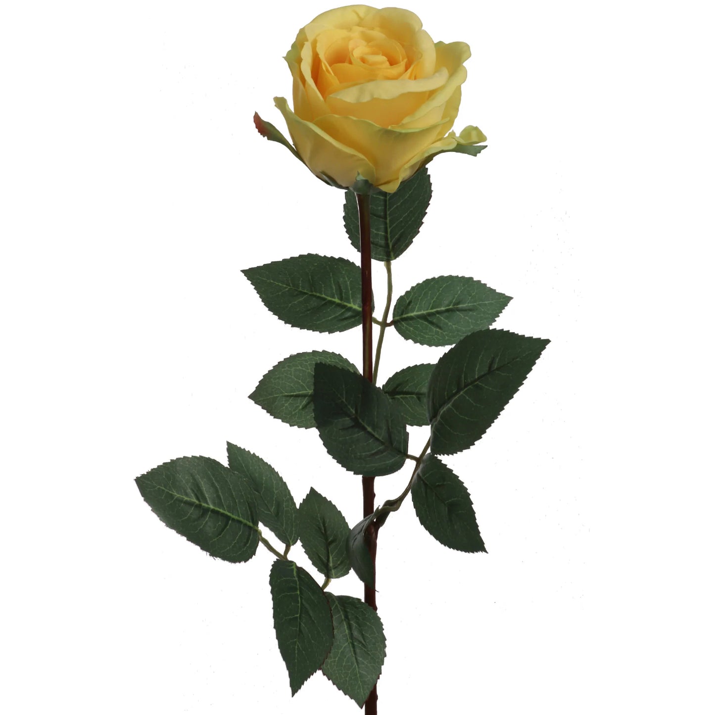 Artificial Premium Yellow Rose Bud-30" 2 Pieces