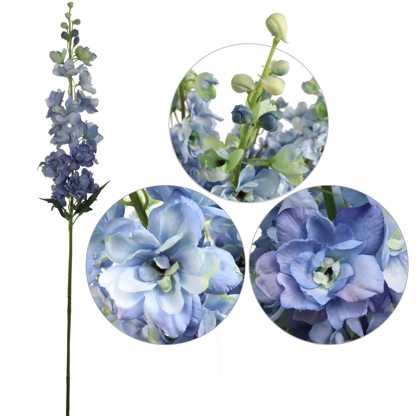 Artificial Premium Blue Delphinium-37"