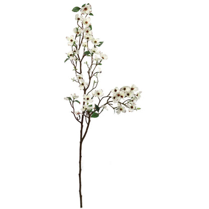 Artificial White Dogwood Branch- 50"